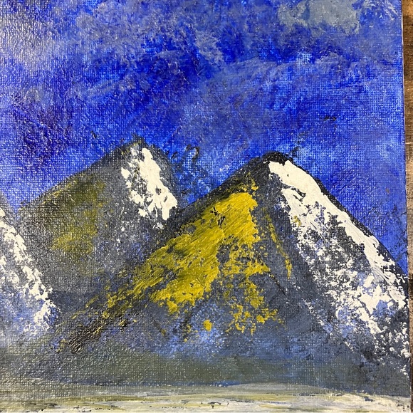 8x10” Mountain Landscape Painting - Picture 3 of 4